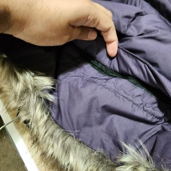 Eddie Bauer Men's Purple Parka 650 Down Filled Puffer Jacket Size Large L NEW - Picture 15 of 16